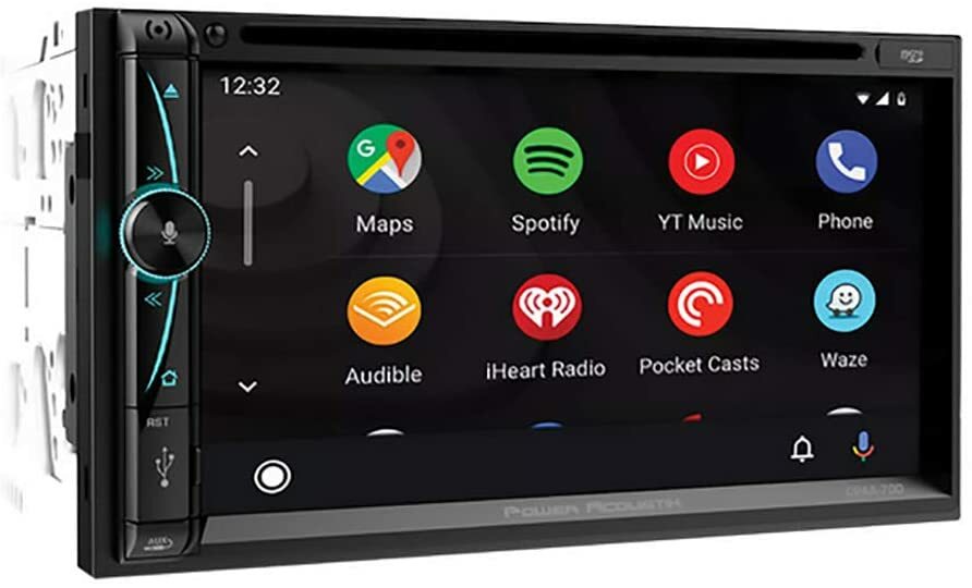 Power Acoustik 2 Din CPAA-70D CD DVD Player Android Auto CarPlay Bluetooth USB
