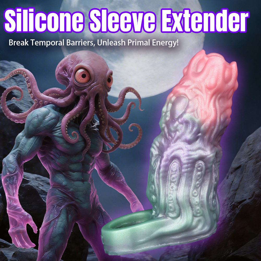 Fantasy Penis Extender Sheath Enlarge and Extender Girth Enhance Liquid Silicone