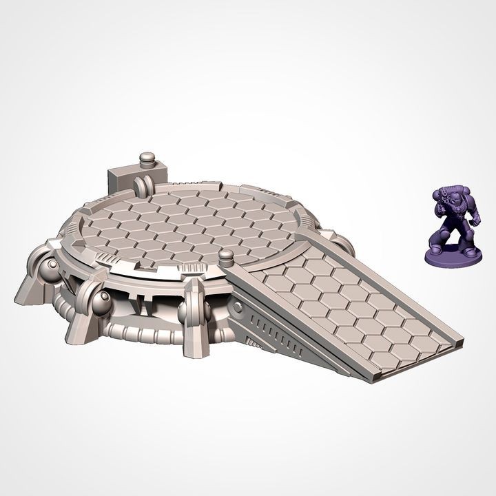 Xenos Landing Platform - Wargaming Terrain - Sci-fi Greater Good