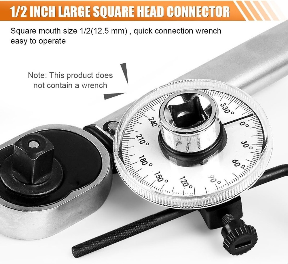 1/2" Adjustable Digital Torque Wrench Angle Gauge - Precision Tool for Mechanics