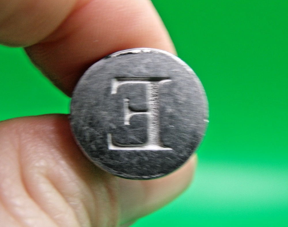 Vintage Pewter Initial "E" Sealing Wax Stamp Seal
