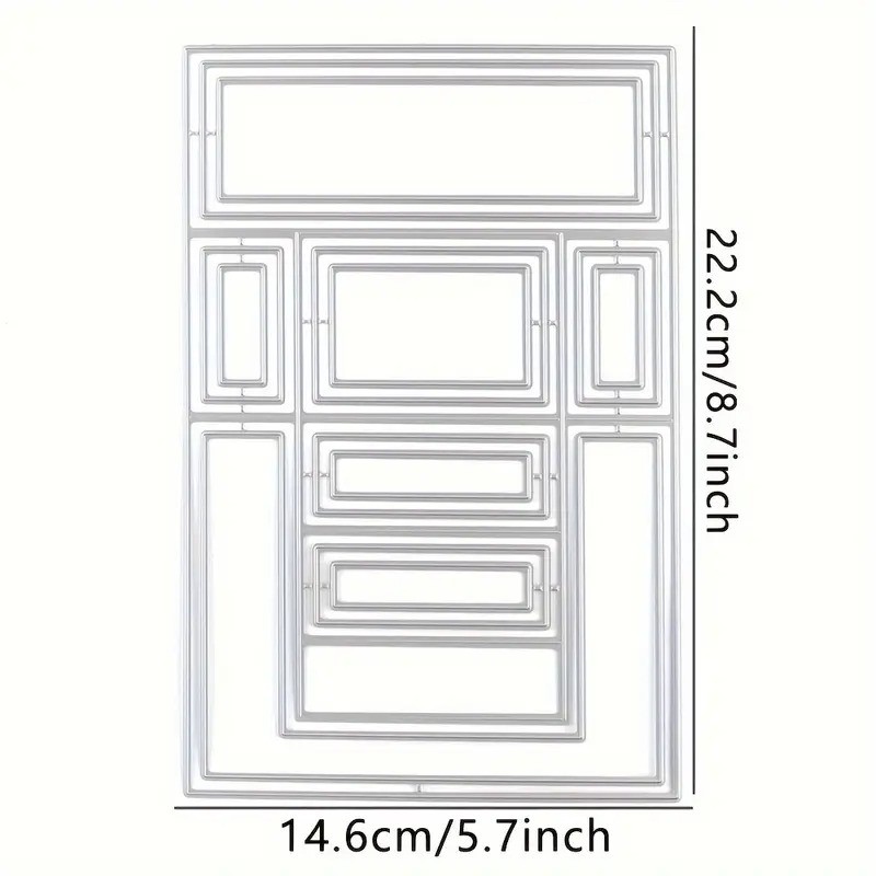 Large multi layer pop up card metal cutting die cut scrapbook stepper
