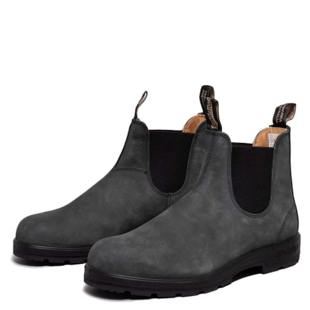 Blundstone 587 Rustic Black Leather Chelsea Boots