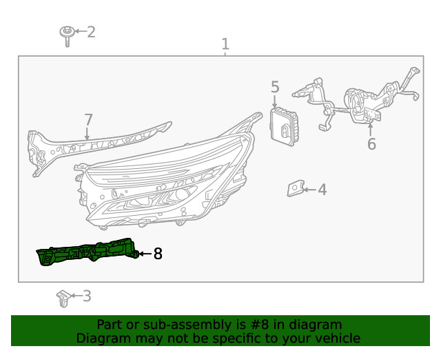 Genuine GM Lower Bracket 84949307