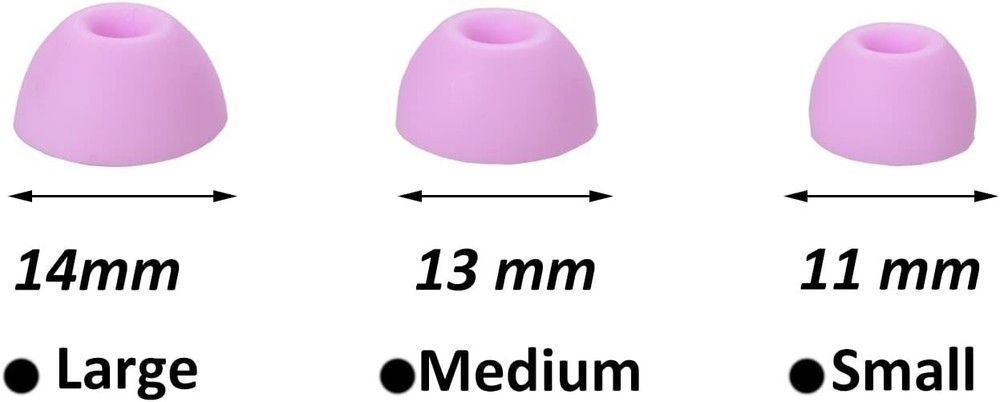 6 Pairs Replacement Earbuds Tips Silicone Eartips Set for Beats Fit Pro Buds