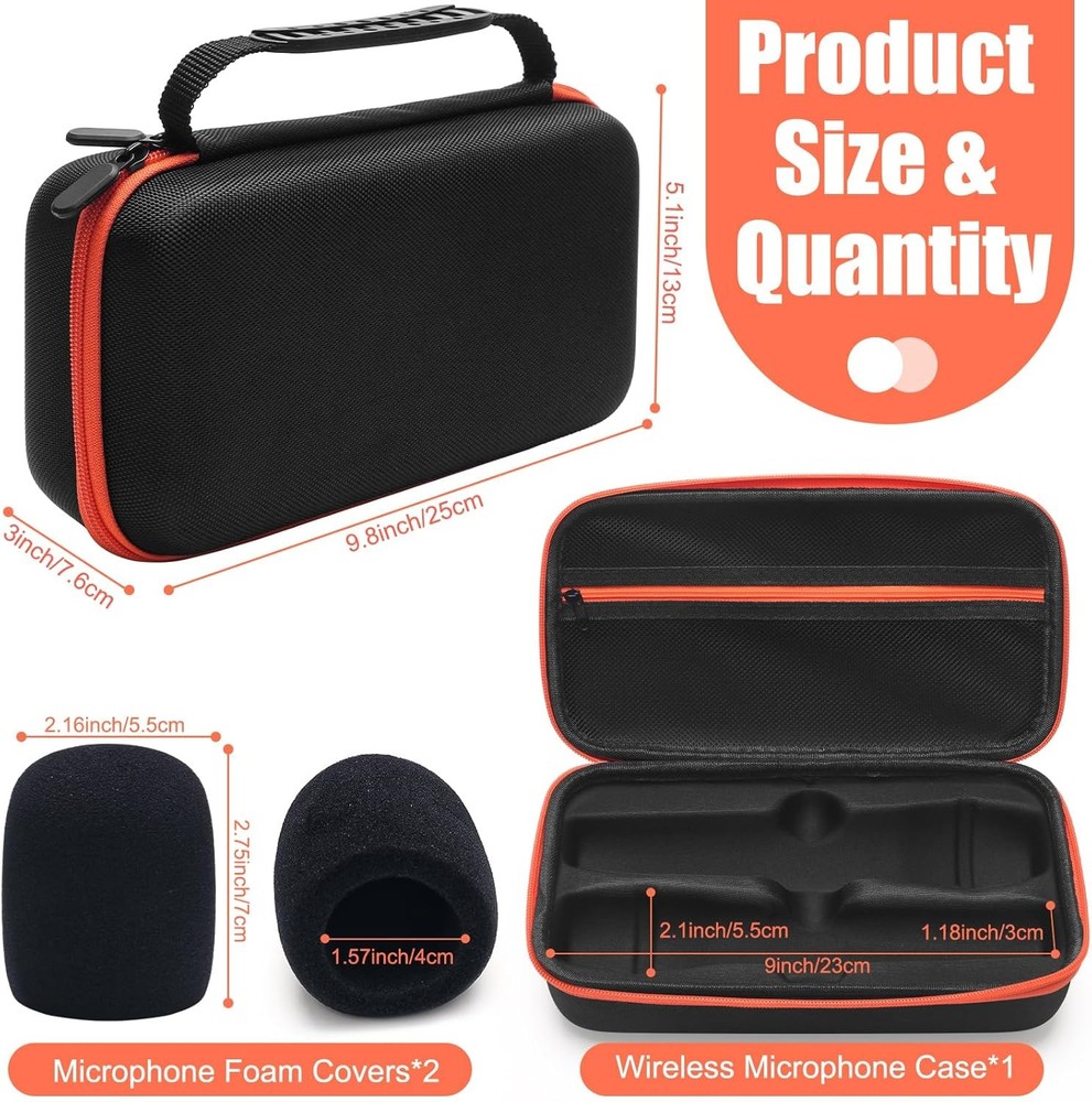 Coitak Wireless Microphone Case for JBL 2 System,...