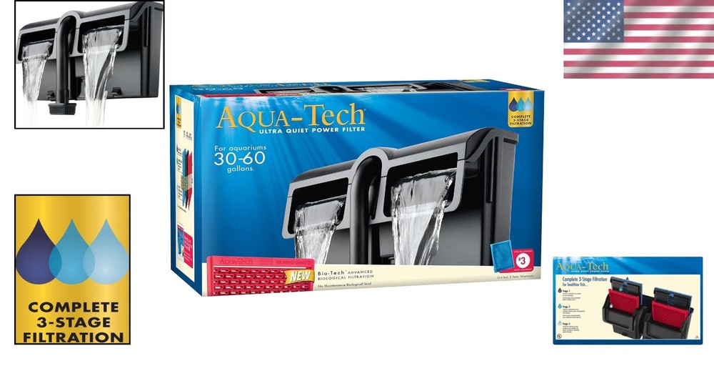 Fast & Easy Power Filter for 30-60 Gallon Tanks