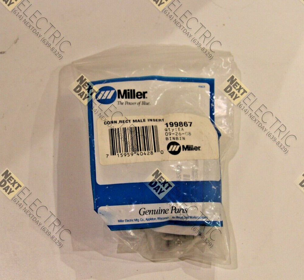 Miller, 199867, Plug Connector Male Insert Connector