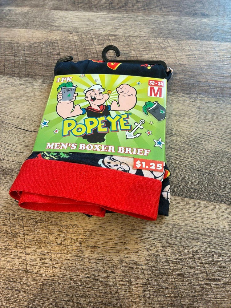Popeye - Men’s Boxer Briefs- Medium Size Underwear
