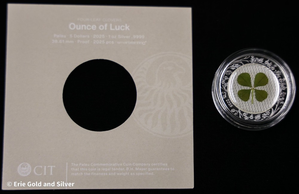 2025 Four Leaf Clover 1 oz Silver in OGP