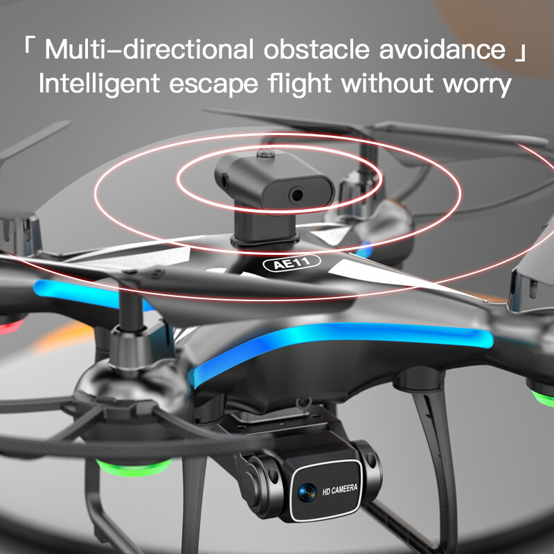 AE11 Drone WIFI FPV Wide Angle 4K HD Dual Camera Obstacle Avoidance Quadcopter
