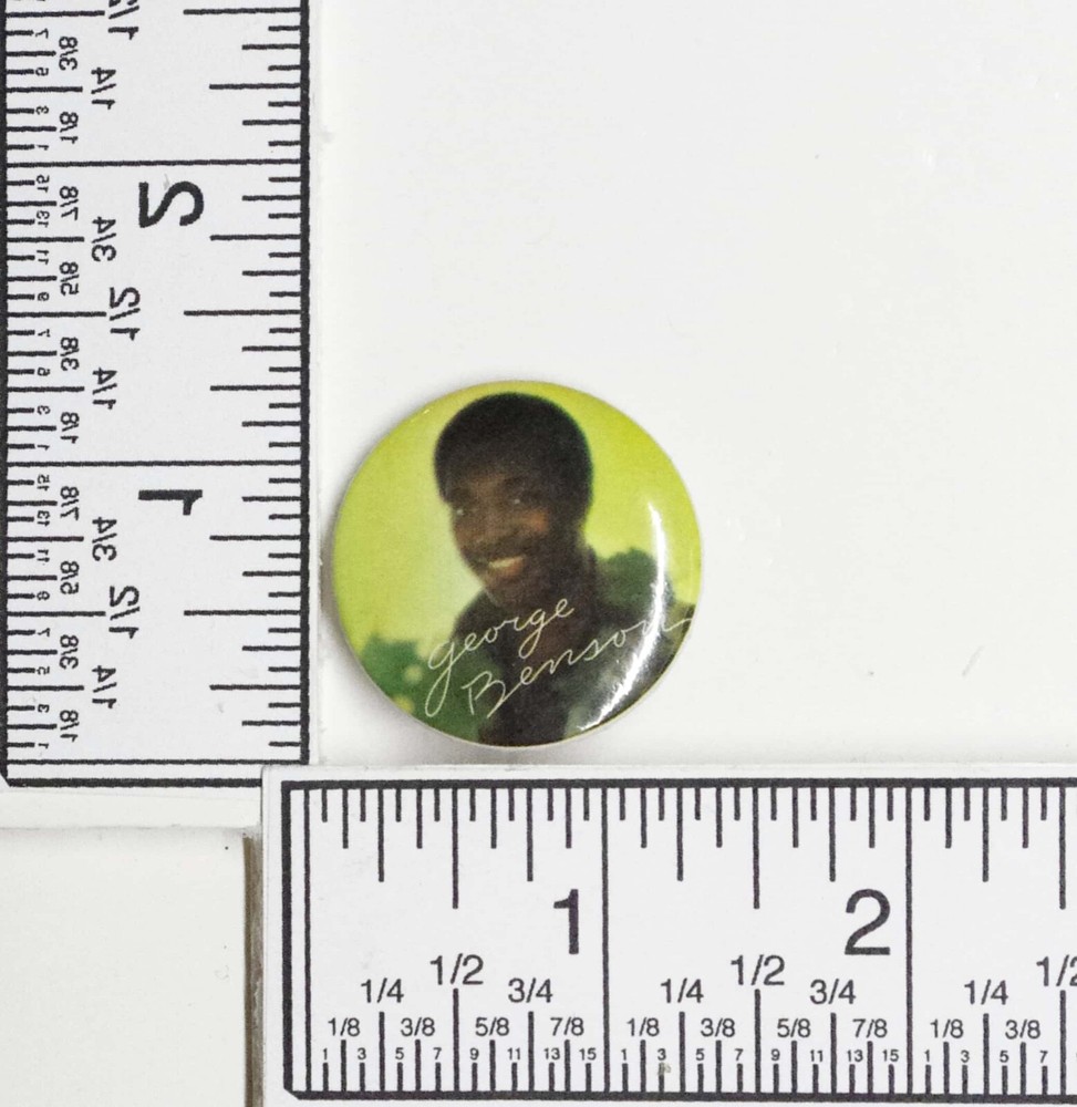 George Benson Button Pin 1978 Warner Bros Records Vintage Original