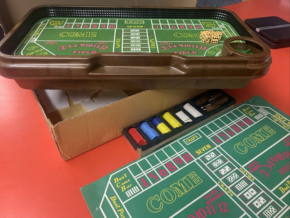 Vintage WACO Auto Shooter Craps Table Automatic Dice Roller With Box