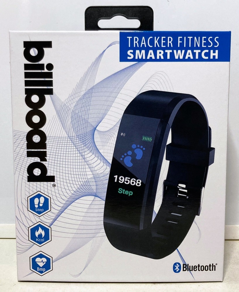 Billboard Tracker Fitness Smart Watch Bluetooth for Apple Android Steps Kcal Bmp
