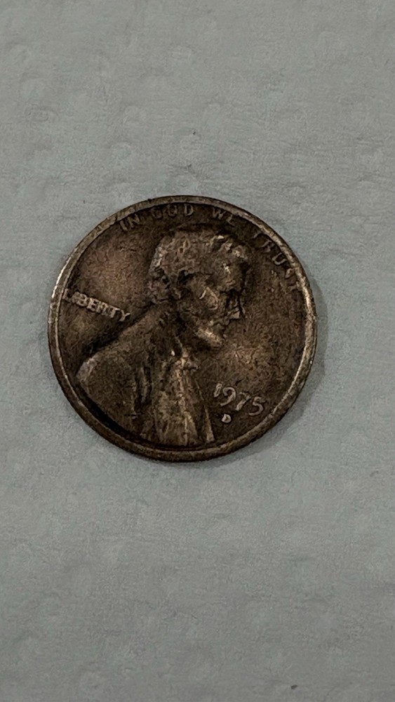 1975 d lincoln penny , Error “blank Reverse