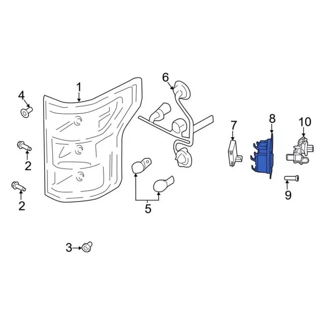 Genuine Ford Blind Spot Detection System Warning Sensor Bracket ML3Z14D189L