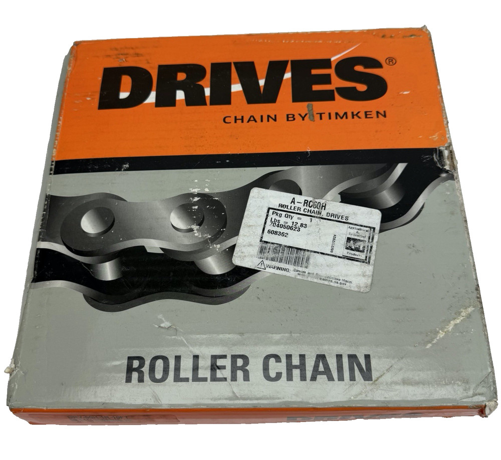 A-RC60H ROLLER CHAIN, DRV-60H-1R-10FT