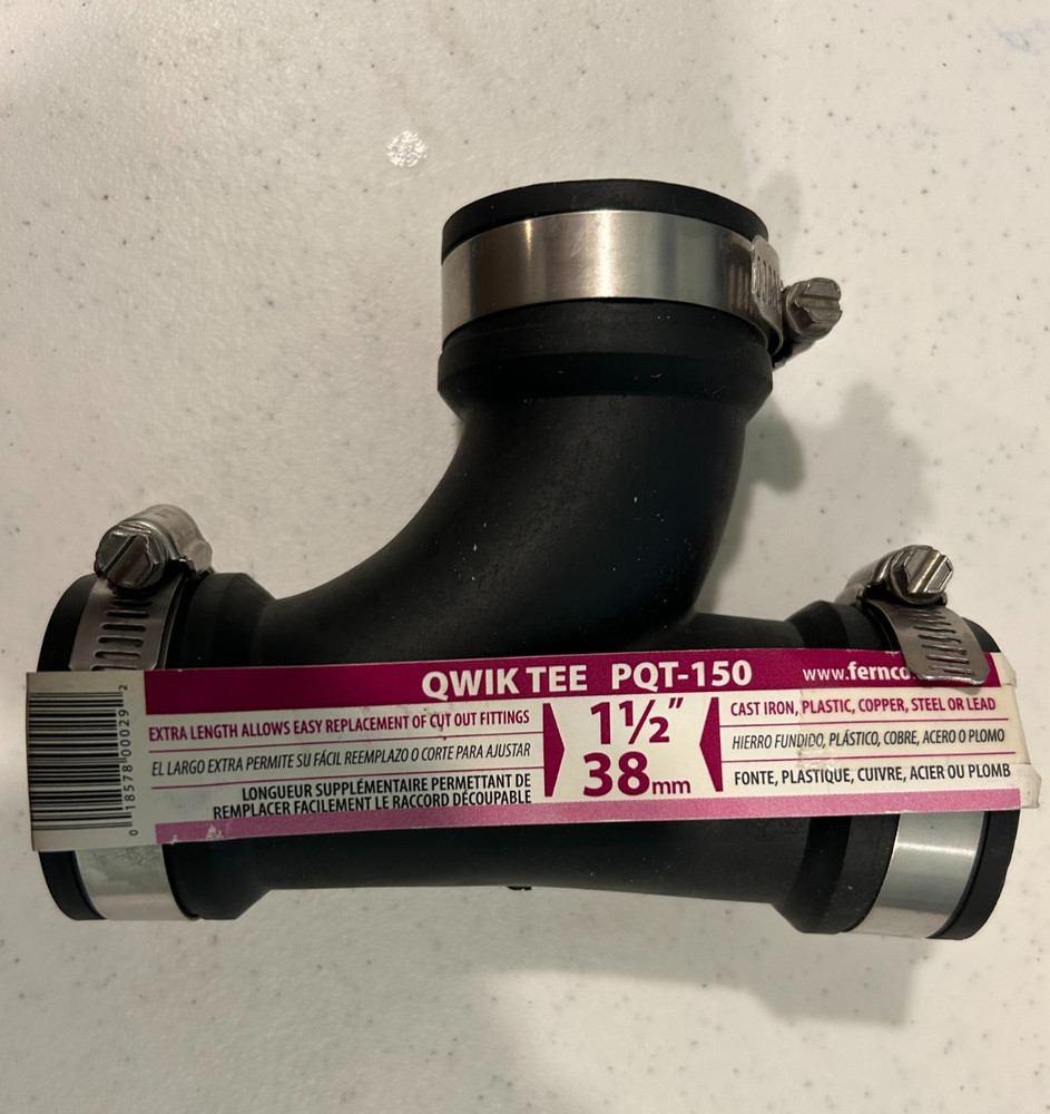 PlumbQwik PQT-150 1-1/2" Qwik Tee New FREE SHIPPING