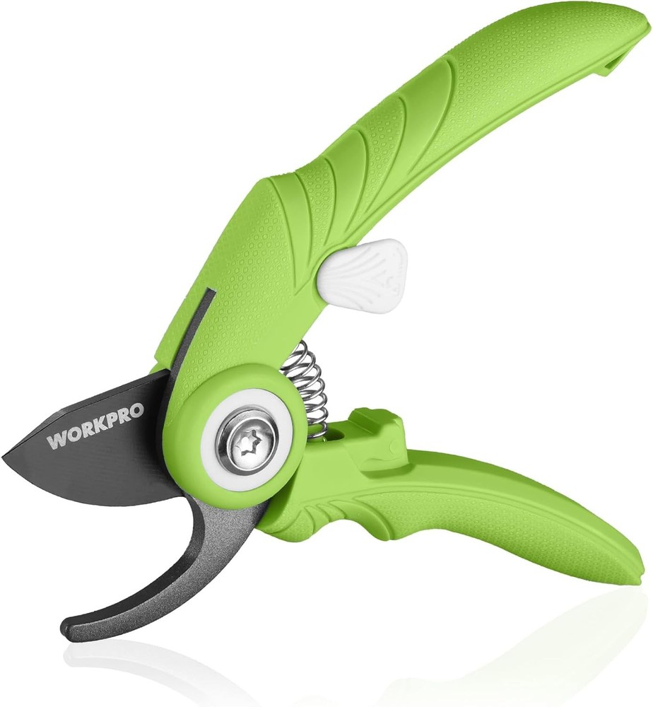 WORKPRO 6.9" Bypass Pruning Shears Gardening Scissors with Sharp SK5 Steel Blade