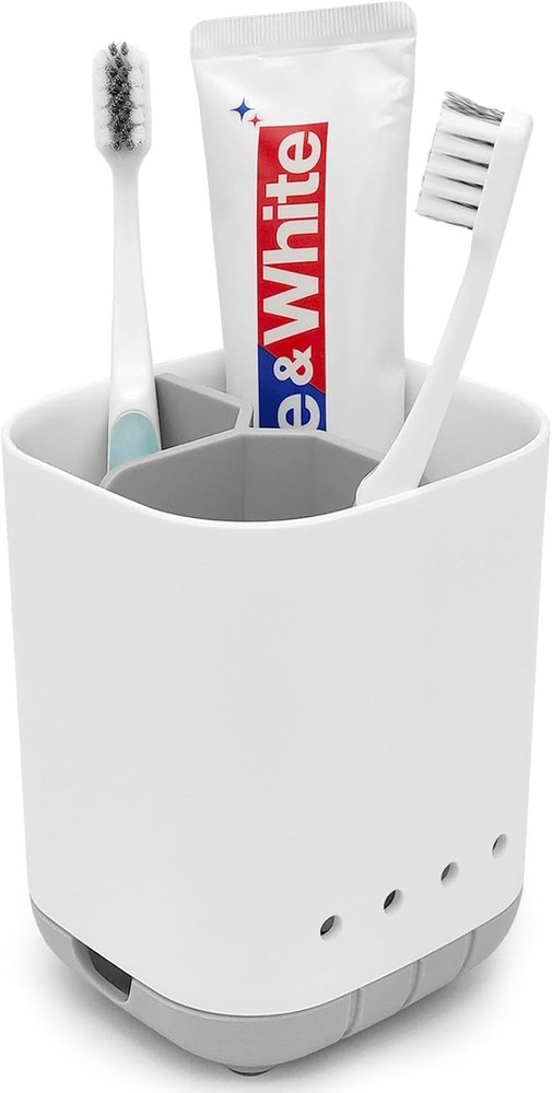 Toothbrush Holder Bathroom,Plastic Detachable Easy Cleaning Multi-Functional