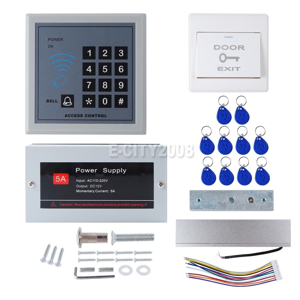 Electric RFID Magnetic Door Lock Access Controller System Maglock Card Keypad