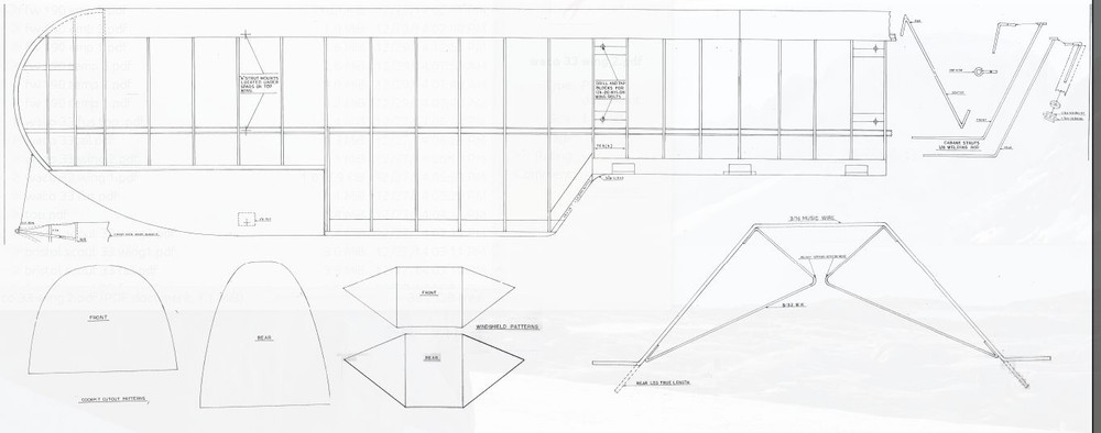 50% Plus 33% Scale WACO UPF-7 184 inch wing span" Printed Plans
