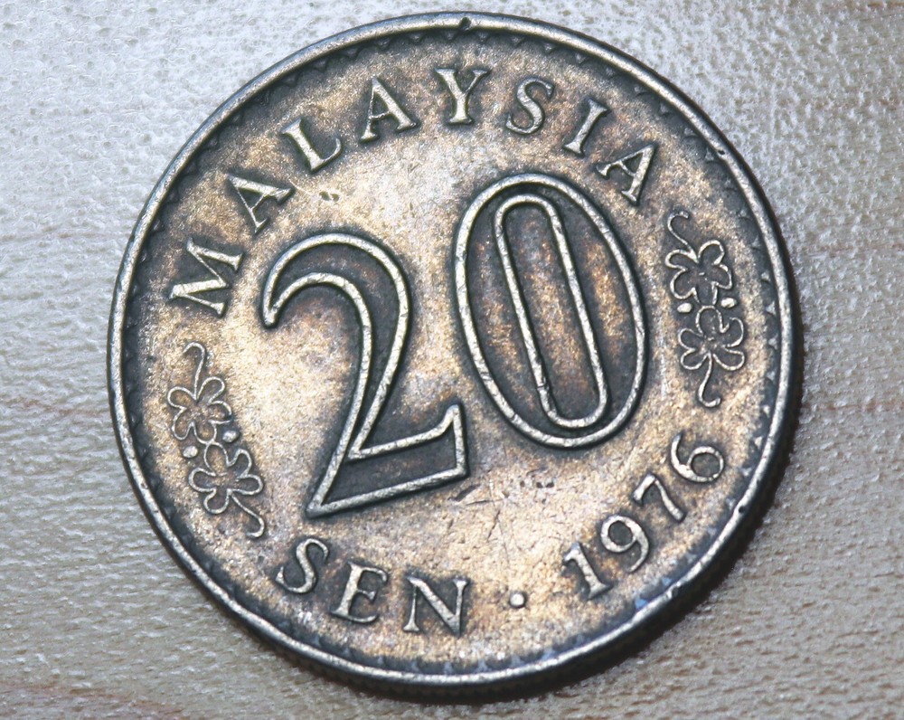 1976 Malaysia 20 Sen