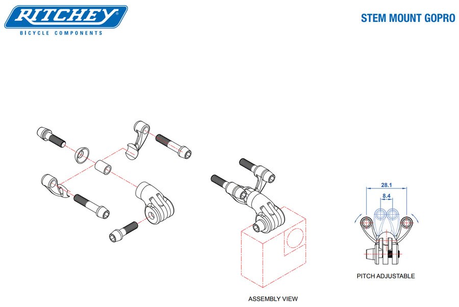 Universal Stem Accessory Mounts - Ritchey Universal Stem Face Plate Accessory