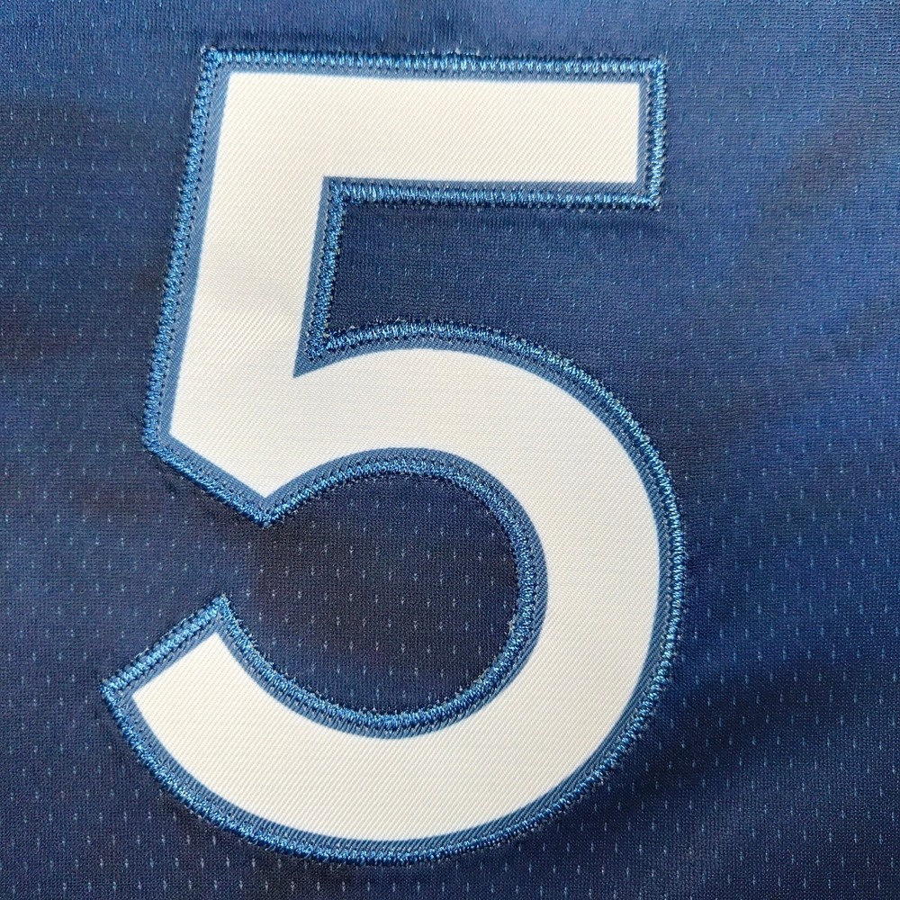 Anthony Edwards #5 Jersey, Embroidered, Blue and White