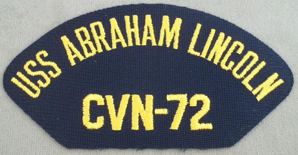 US Navy Cap Patch USS Abraham Lincoln  CVN - 72