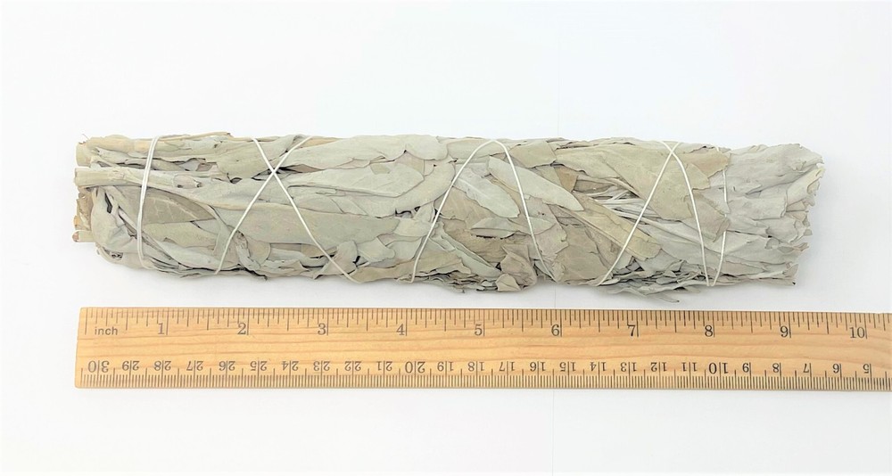 9" White Sage Smudge Sticks, Large Jumbo Size + Directions!