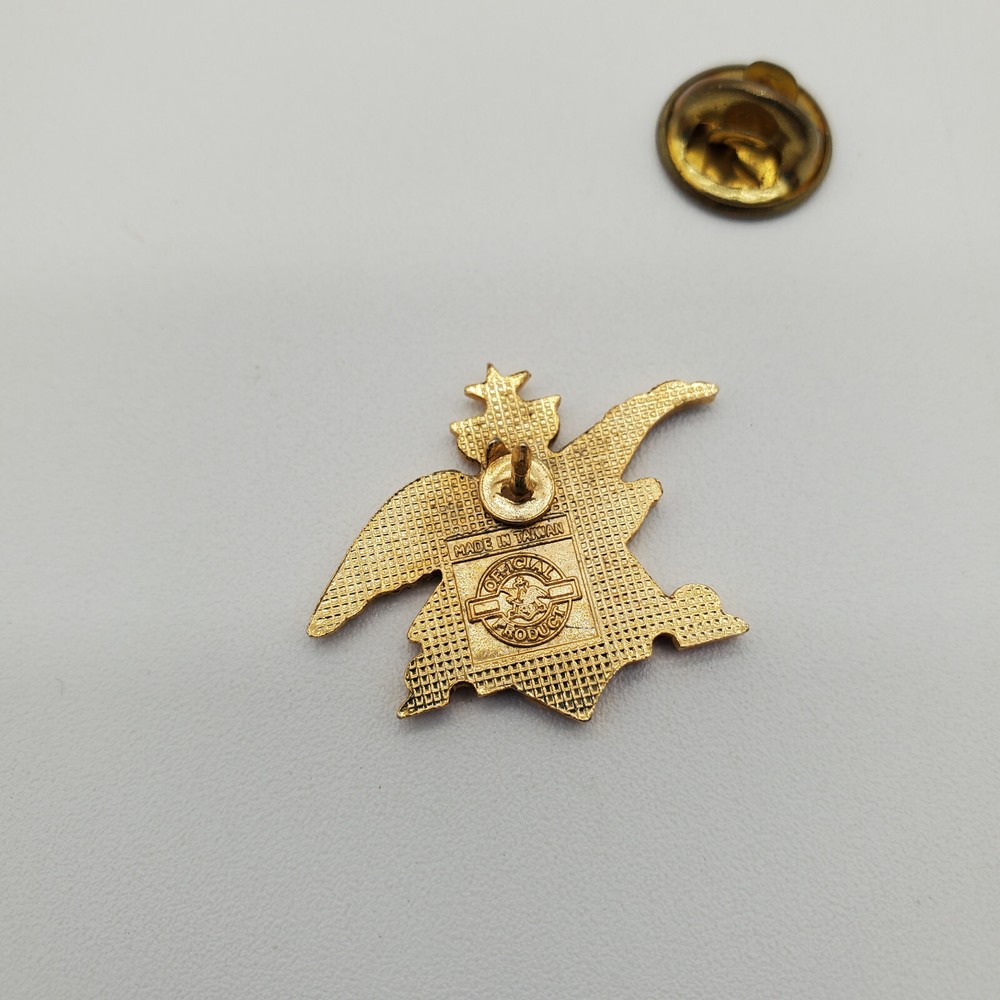 Anheuser Busch A and Eagle Enamel Lapel Pin Back