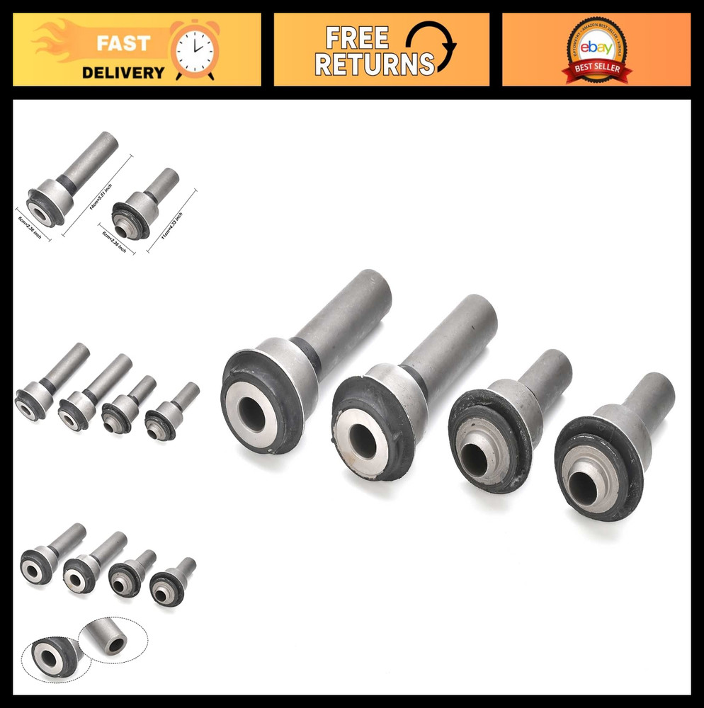 4PCS Front Bushing Engine Cradle Subframe Crossmember Kit Compatible with Nissan