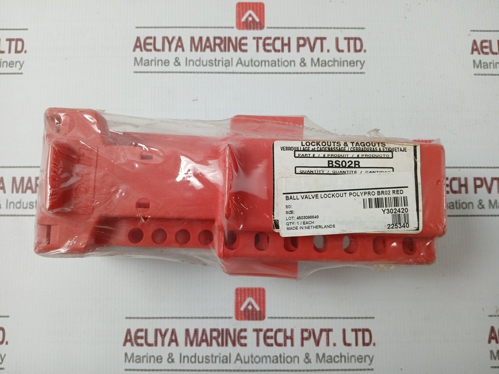 NORTH BS02R Ball Valve Lockout Polypropylene