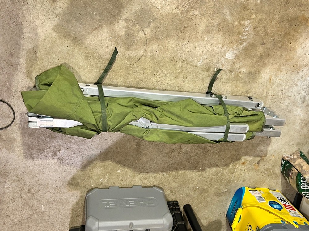 Genuine US Military Issue Compact Lightweight Foldable Aluminum Sleeping Cot