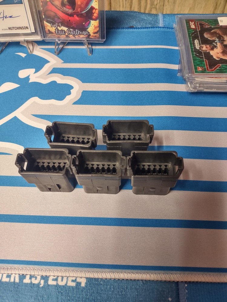 5 pack DEUTSCH Connector DT04-12p Black #B009