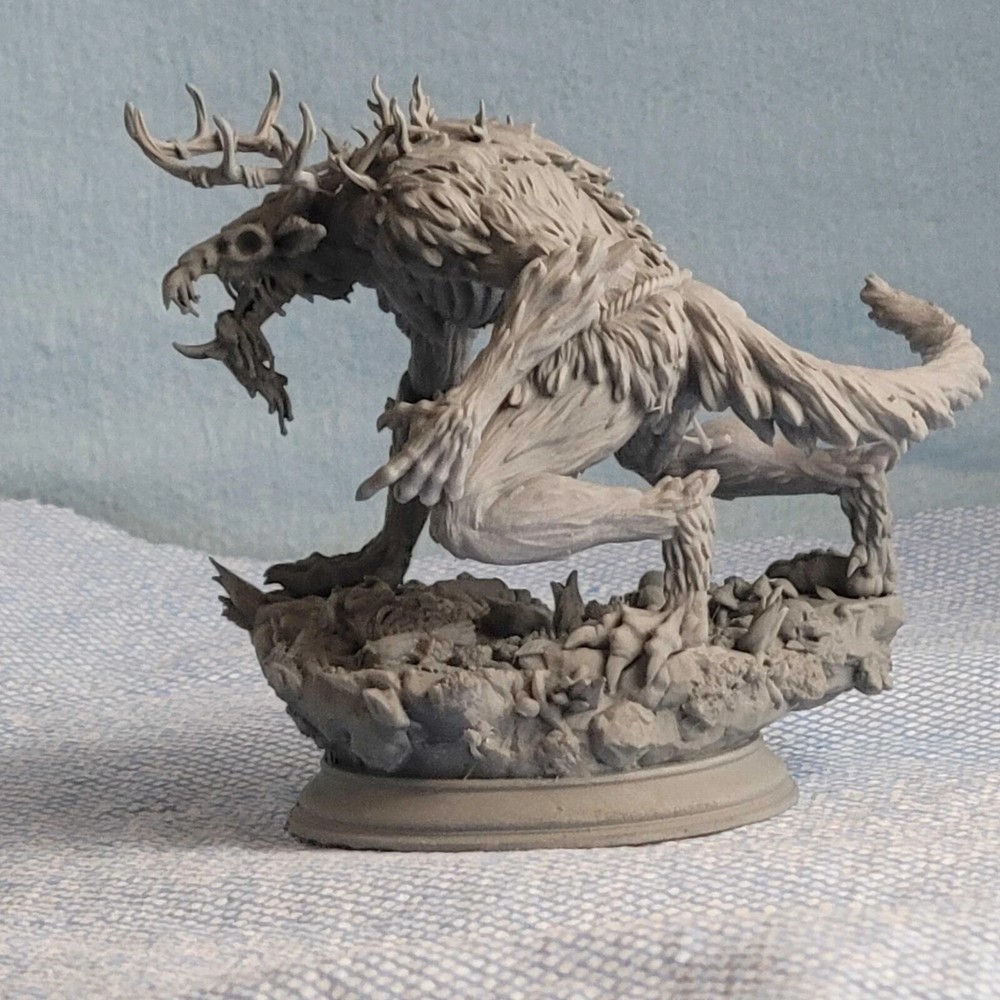 Wendigo Dnd Mini | Antlered Beast | Eldritch Horror | Forest Monster | DM Stash