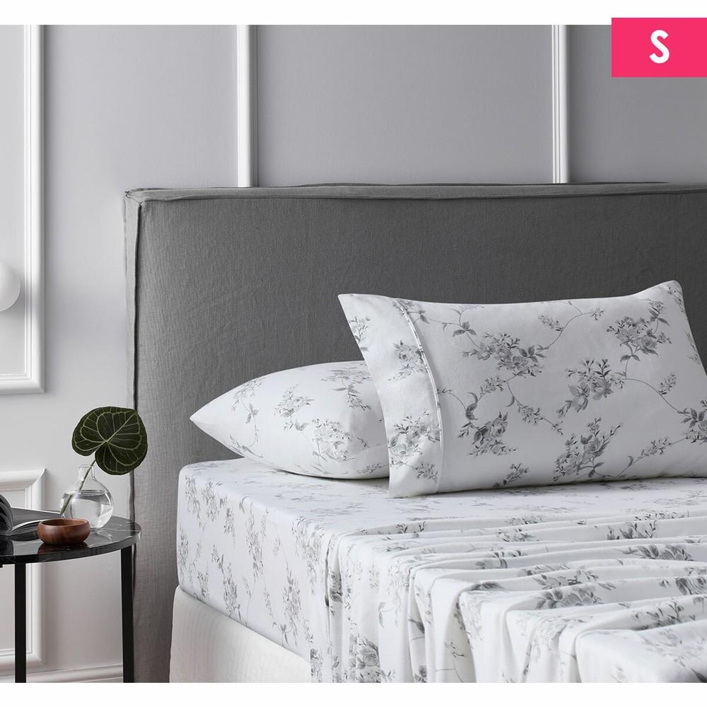 Cotton Flannelette Sheet Set Sylvan Rose by Accessorize
