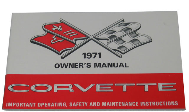 1971 Corvette Owner's Manual