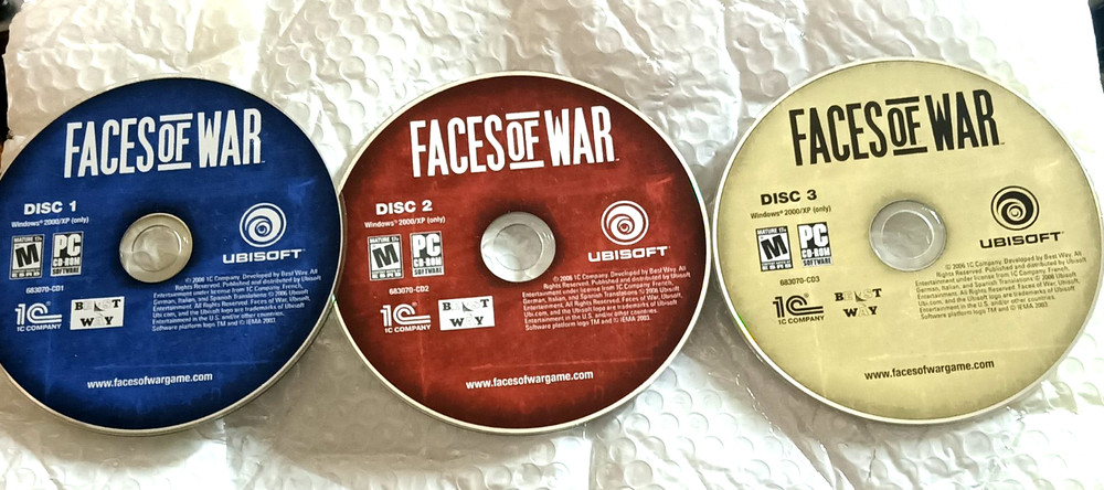 Faces of war PC CD ROM Software wwll game Mature 17+