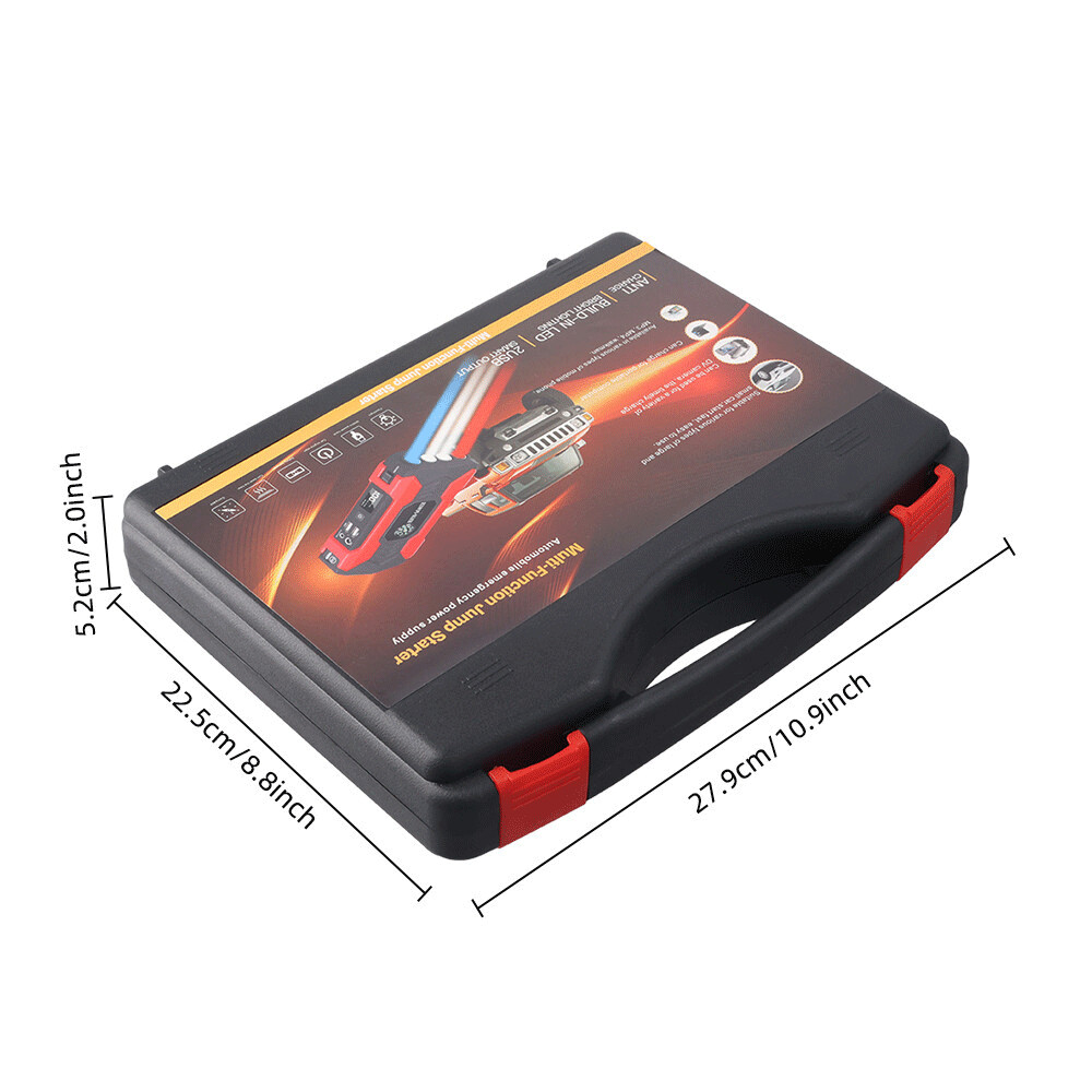 Vehicle Emergency Start Power Supply LED Emergency Light with Hazard Warning Function Dark