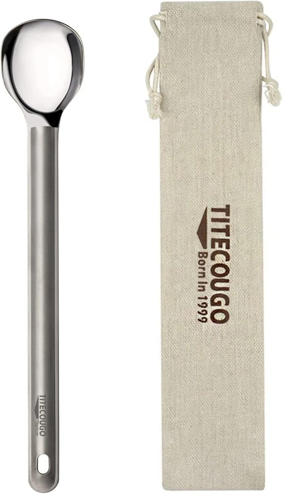 Multifunctional Outdoor Pure Titanium Tableware, Spork, Spoon and Fork