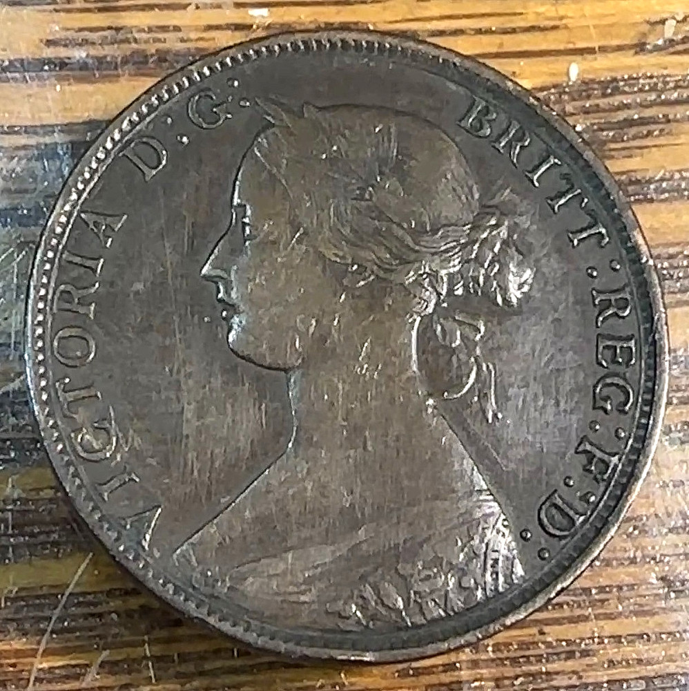 1861 Nova Scotia Canada Large Cent Nice Original AU CHRC