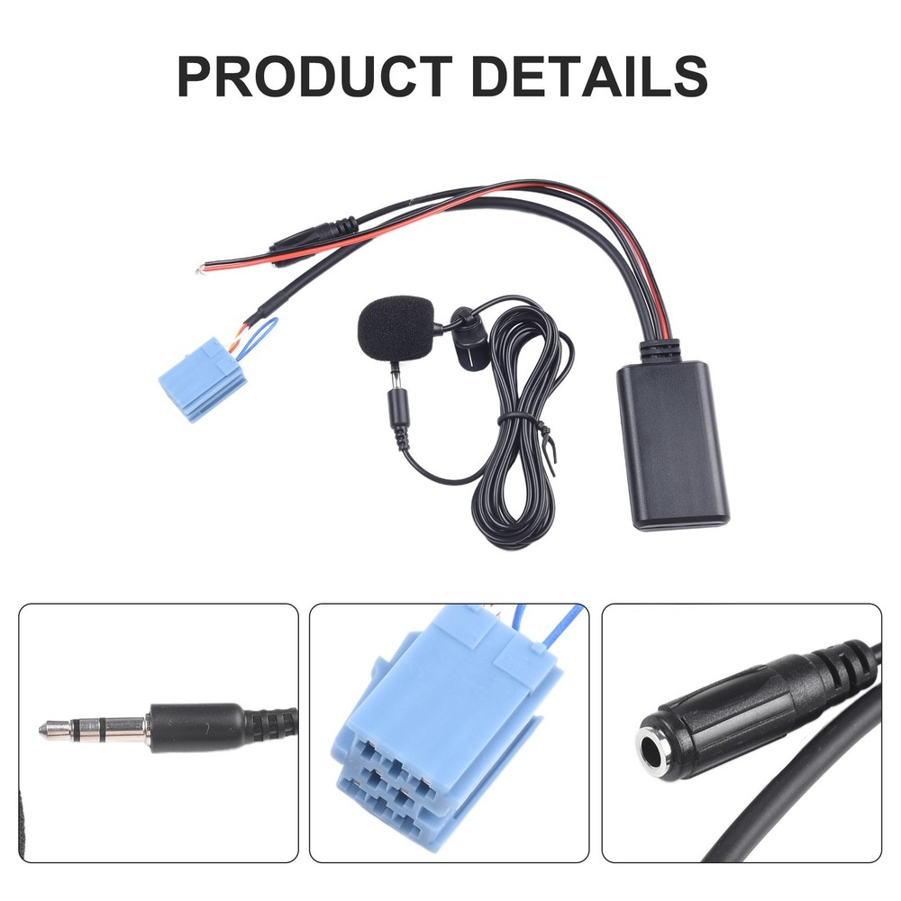 Microphone AUX Audio Adapter Black For Benz Microphone AUX Audio Adapter