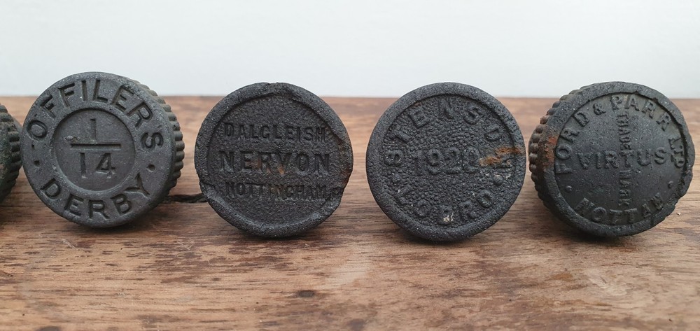 VINTAGE VULCANITE BOTTLE STOPPERS X 7 SEE DESCRIPTION