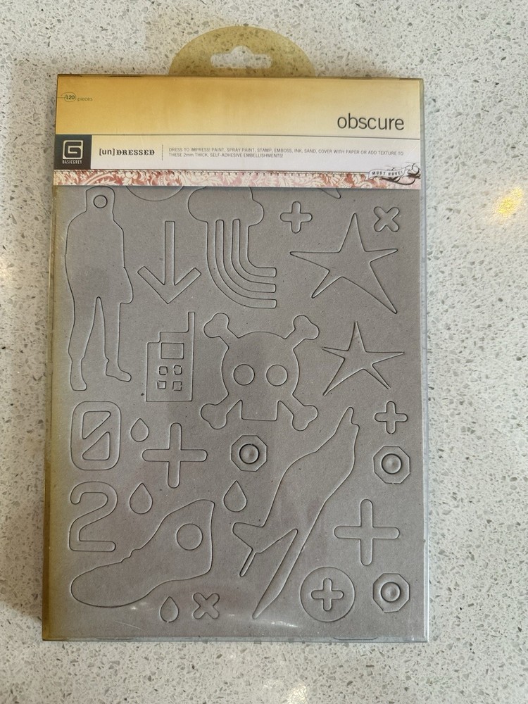 Basic Grey Undressed Chipboard- 6 Different Sets