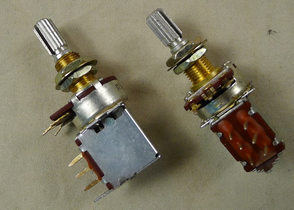 1 pcs Potentiometer B50K Liner Push/Pull Pot & DPDT Switch 5/16"