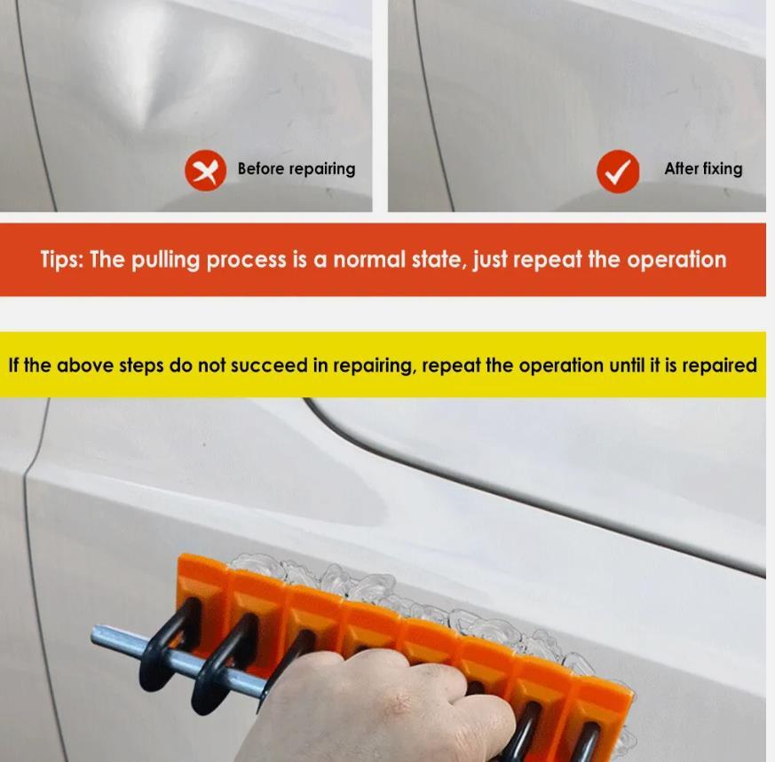 Car Paintless Dent Removal Tool Auto Body Repair Kit Puller Glue Tabs Combo Set