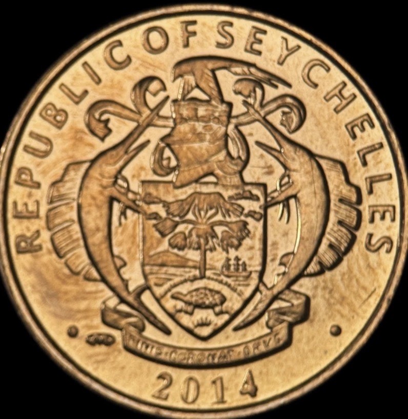 5 Slabbed Seychelles One Cent Crab Coins