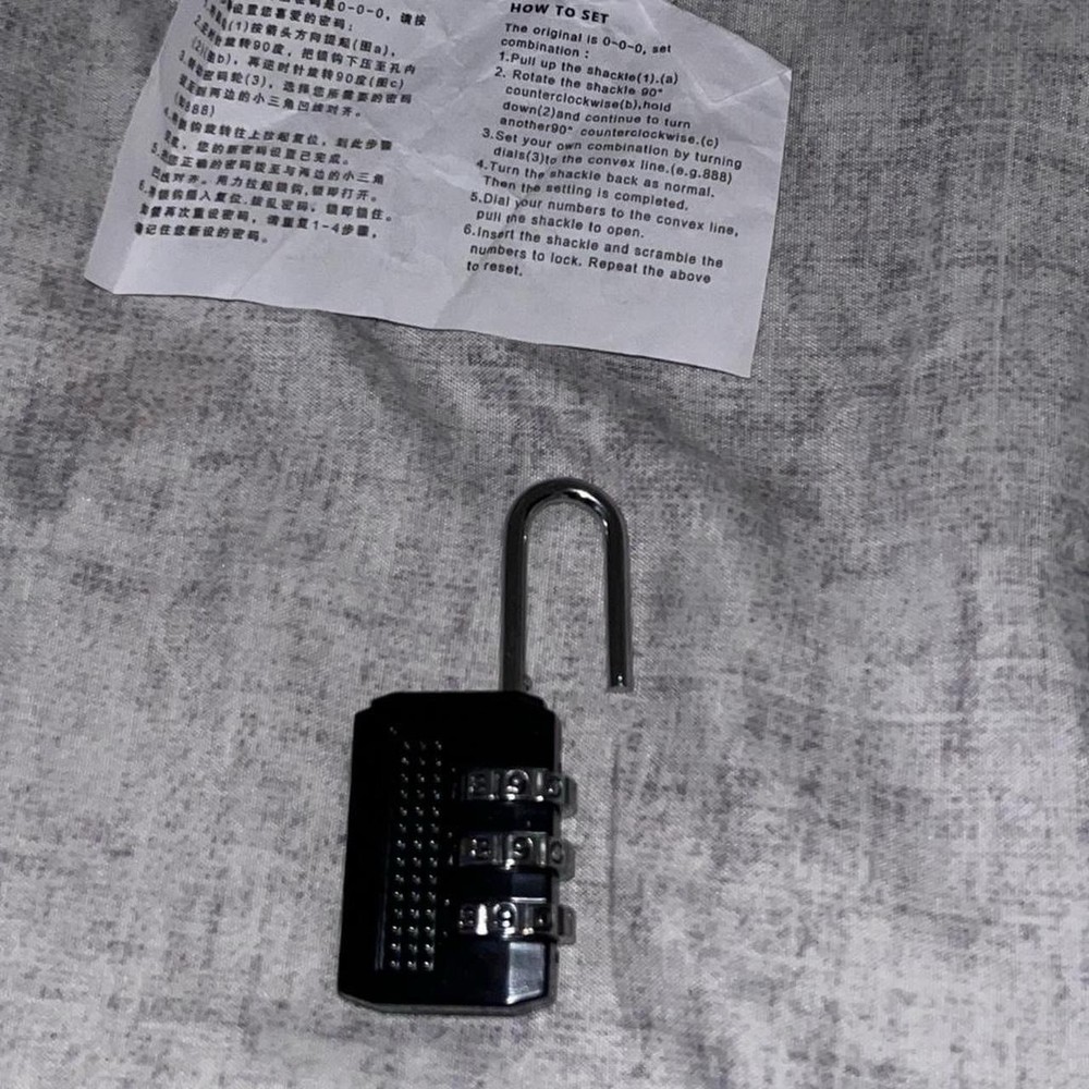 3-digit Combination Lock